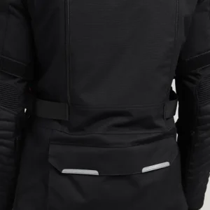 Royal Enfield Nirvik V2 Print Riding Jacket Black and Gold with CE certified armor