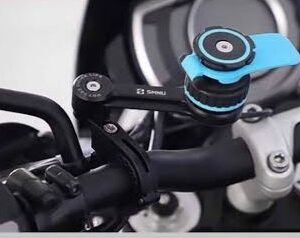 SMNU Quadlock Phone Holder Black Universal Motorcycle Mount