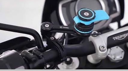 SMNU Quadlock Phone Holder Black Universal Motorcycle Mount