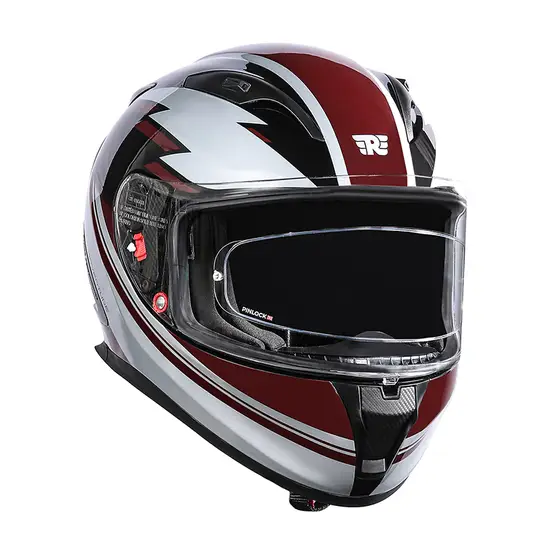 Royal Enfield SpeedX Full Face Helmet Maroon with ISI and DOT certification