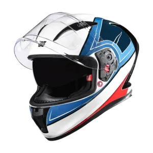 Royal Enfield SpeedX Full Face Helmet Blue with full face protection and durable thermoplastic shell