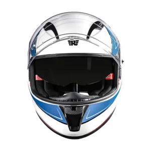 Royal Enfield SpeedX Full Face Helmet Blue with full face protection and durable thermoplastic shell