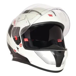 Royal Enfield SpeedX Full Face Blitz Helmet Off White ABS Shell