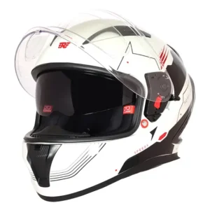 Royal Enfield SpeedX Full Face Blitz Helmet Off White ABS Shell