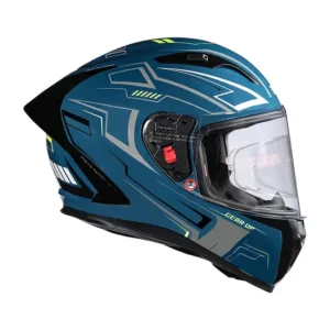 Royal Enfield SpeedX Full Face Helmet Teal with ISI and DOT certification