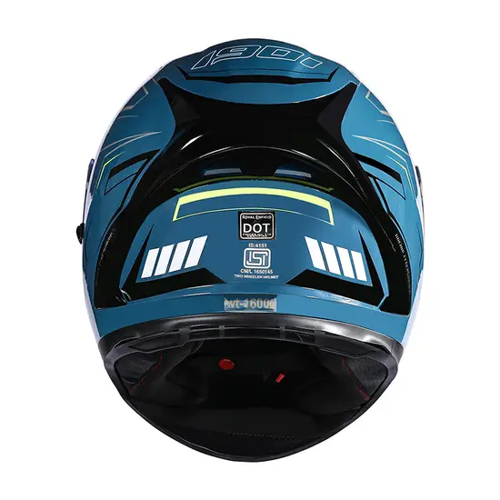Royal Enfield SpeedX Full Face Helmet Teal with ISI and DOT certification