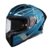 Royal Enfield SpeedX Full Face Helmet Teal with ISI and DOT certification