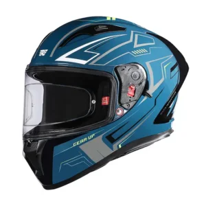 Royal Enfield SpeedX Full Face Helmet Teal with ISI and DOT certification