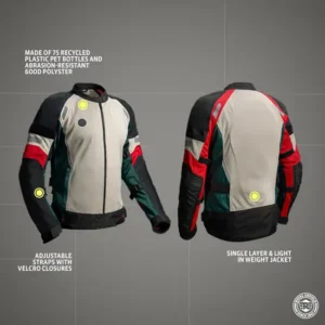 Royal Enfield Streetwind Eco Riding Jacket Off White with CE Level 2 Protectors