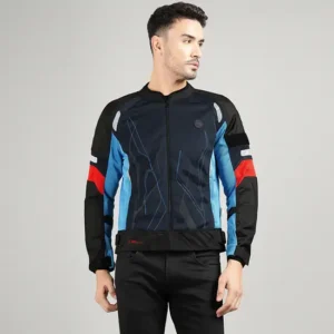 Royal Enfield Streetwind Eco 2 Riding Jacket Navy with CE Level 2 armour