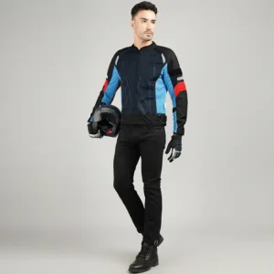 Royal Enfield Streetwind Eco 2 Riding Jacket Navy with CE Level 2 armour