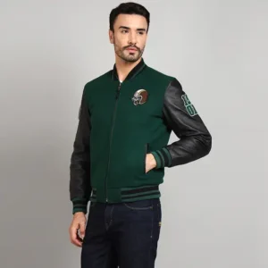 Royal Enfield Varsity Riding Jacket Green – Premium Motorcycle Jacket with CE Level 2 Protection