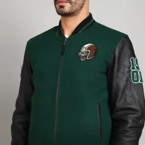 Royal Enfield Varsity Riding Jacket Green – Premium Motorcycle Jacket with CE Level 2 Protection