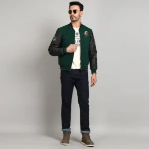 Royal Enfield Varsity Riding Jacket Green – Premium Motorcycle Jacket with CE Level 2 Protection