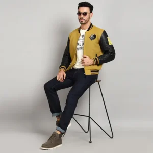 Royal Enfield Varsity Riding Jacket Yellow with CE Level 2 Protectors for Riders