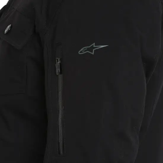 Royal Enfield Solano Black Waterproof Riding Jacket with CE-certified armour