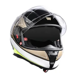 Royal Enfield SpeedX Full Face Helmet Gold with ISI and DOT certification