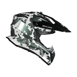 Royal Enfield Optimus Motocross Helmet Camo with adjustable peak and high ventilation