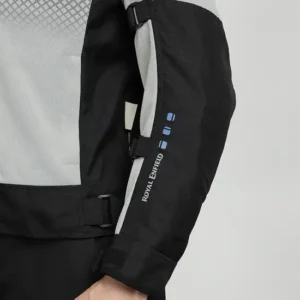 Royal Enfield High Street Eco Riding Jacket Light Grey with CE armor and breathable mesh design