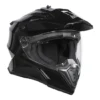 Royal Enfield Optimus Dual Sport Helmet Gloss Black with removable sun peak