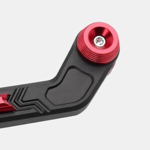 Hand Protector Economy universal motorcycle hand guard installed on bike handlebar