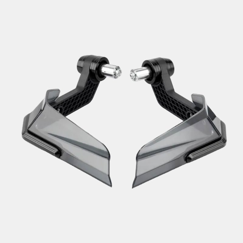 Hand Protector Economy universal motorcycle hand guard installed on bike handlebar
