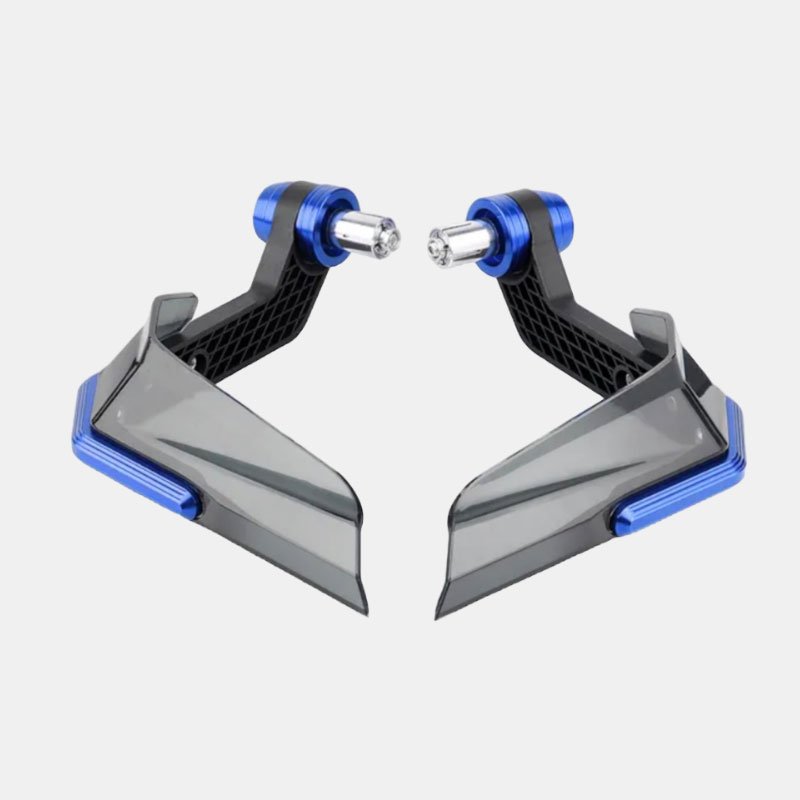 Hand Protector Economy universal motorcycle hand guard installed on bike handlebar