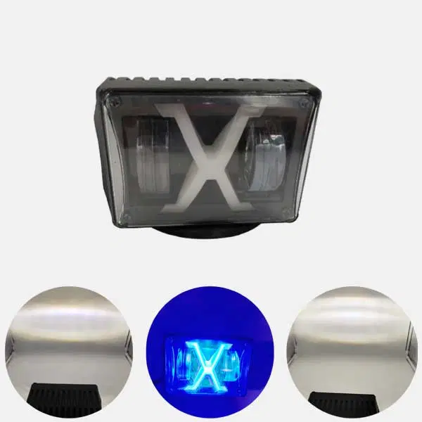 X-Type LED Fog Light with X Design Low Beam and High Beam Waterproof Construction
