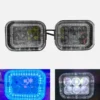 6 LED Fog Light with Flashing Blue White Waterproof Bike Light