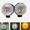 2 LED fog light with flash waterproof motorcycle auxiliary light