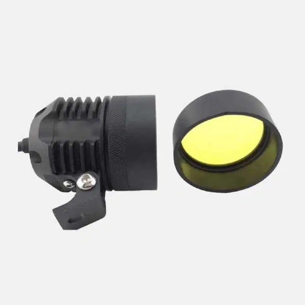 9 LED Premium Motorcycle Fog Light 90W with Yellow Filter