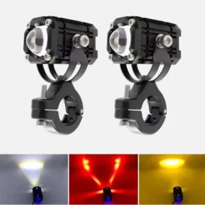 HK Mini Drive Fog Light red devil eye motorcycle auxiliary LED light