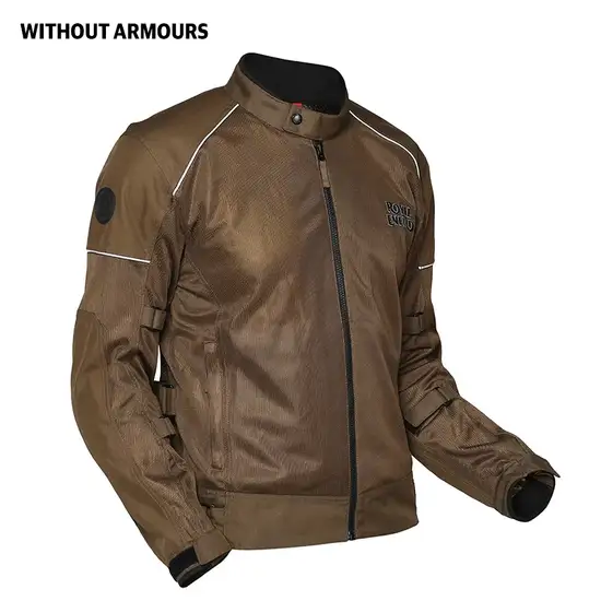 Royal Enfield Streetwind V2 Riding Jacket Shell Brown lightweight ventilated mesh jacket