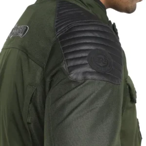 Royal Enfield Khardungla V2 riding jacket shell olive waterproof adventure jacket