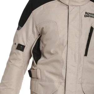 Royal Enfield Gravity Drystar Khaki Riding Jacket – Waterproof CE Level 2 Protection