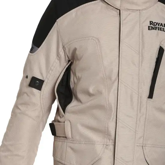 Royal Enfield Gravity Drystar Khaki Riding Jacket – Waterproof CE Level 2 Protection