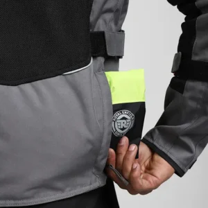 Royal Enfield Explorer V4 Print Riding Jacket Redditch Grey with CE Level 2 Armor