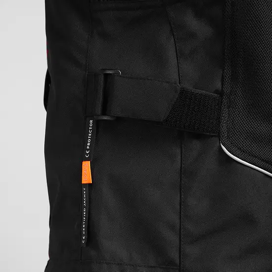 Royal Enfield Explorer V4 Print Riding Jacket Red with CE Level 2 armour