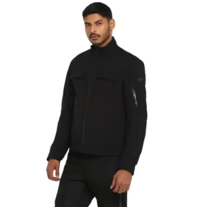 Royal Enfield Solano Black Waterproof Riding Jacket with CE-certified armour