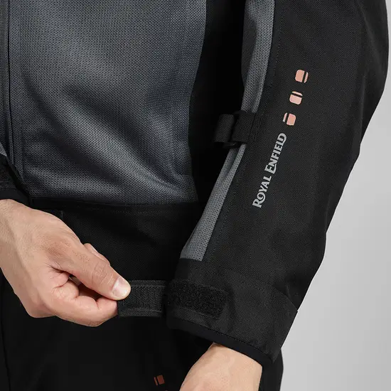 Royal Enfield High Street Eco Riding Jacket Black with CE Certified Armor