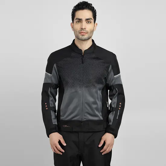 Royal Enfield High Street Eco Riding Jacket Black with CE Certified Armor