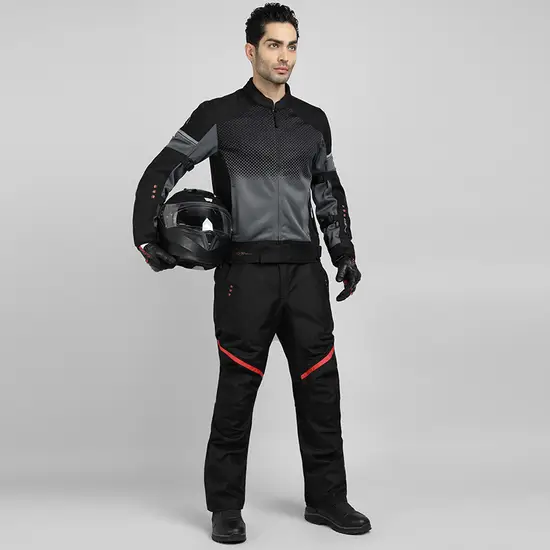 Royal Enfield High Street Eco Riding Jacket Black with CE Certified Armor
