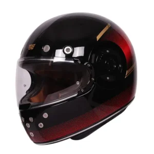 Royal Enfield NH44 Neo MLG Full Face Helmet Red front and side view