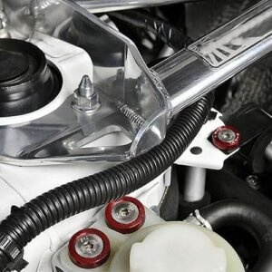 CNC anodised universal screw cap motorcycle accessory with premium finish