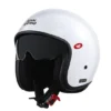 Royal Enfield Aviator Solid Open Face Helmet White with fiberglass shell and ECE certification