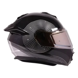 Royal Enfield Classics Astral Full Face Helmet Silver with ABS shell and PC visor