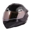 Royal Enfield Classics Astral Full Face Helmet Silver with ABS shell and PC visor