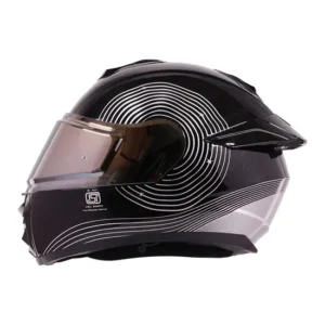 Royal Enfield Classics Astral Full Face Helmet Silver with ABS shell and PC visor