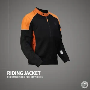 Royal Enfield Streetwind Pro Riding Jacket Orange for City Riding with CE Armor
