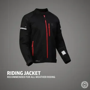 Royal Enfield Windfarer V2 Riding Jacket Black with CE protection